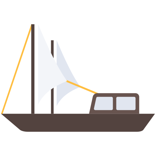 barco de vela Generic Flat icono