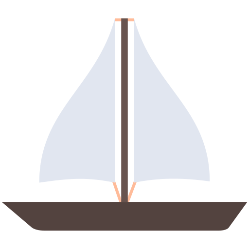 barca a vela Generic Flat icona