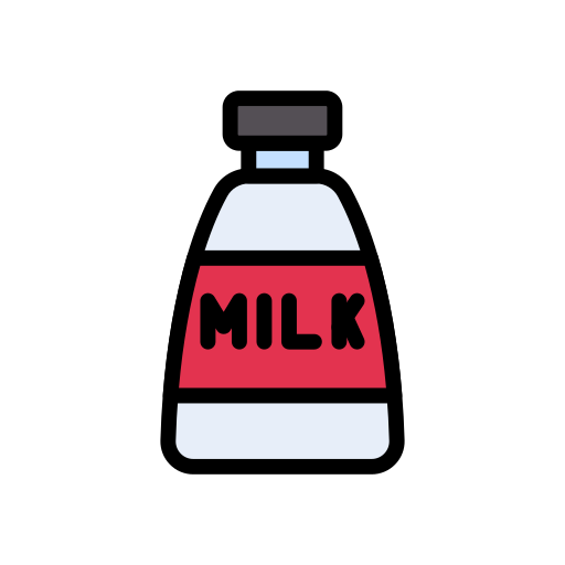 Milk bottle Vector Stall Lineal Color icon