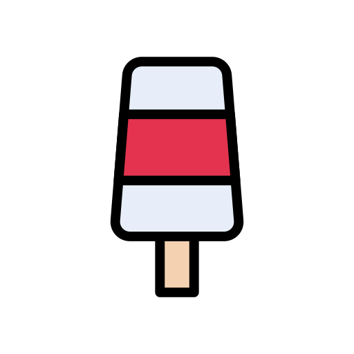 Popsicle Vector Stall Lineal Color icon