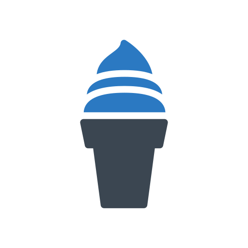 cucurucho de helado Generic Blue icono