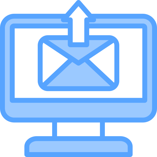 mail senden Generic Blue icon