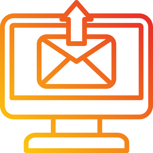 verzend mail Generic Gradient icoon