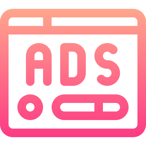 anuncios Basic Gradient Lineal color icono