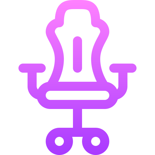 silla de juego Basic Gradient Lineal color icono