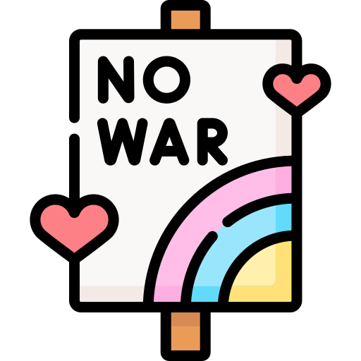 No war Special Lineal color icon