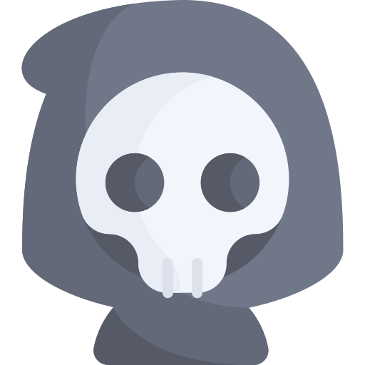 Grim reaper Kawaii Flat icon