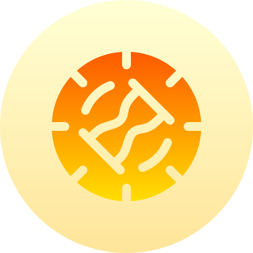 지연 Basic Gradient Circular icon