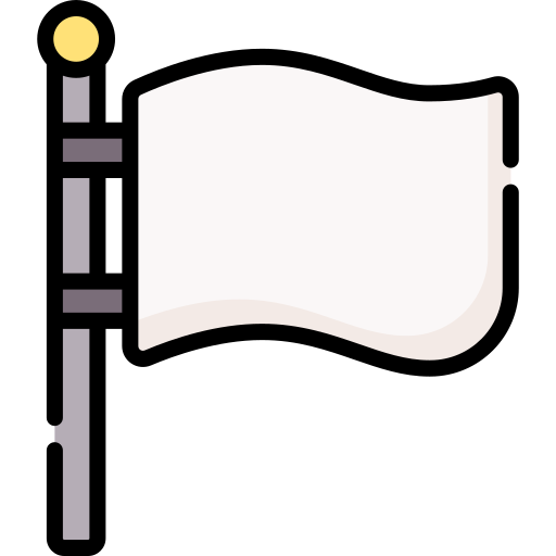 белый флаг Special Lineal color иконка