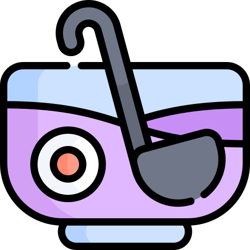 펀치볼 Kawaii Lineal color icon