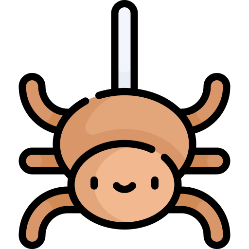 Spider Kawaii Lineal color icon