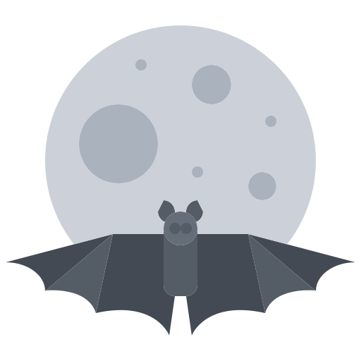 박쥐 Coloring Flat icon