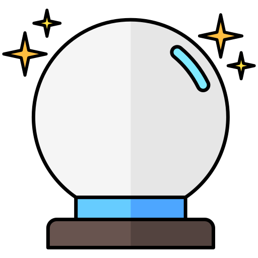 bola de cristal Generic Outline Color icono