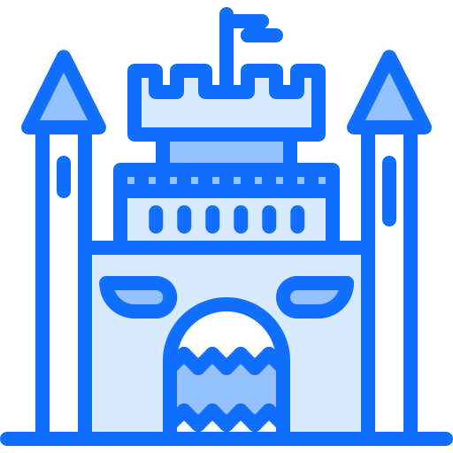 Castle Coloring Blue icon