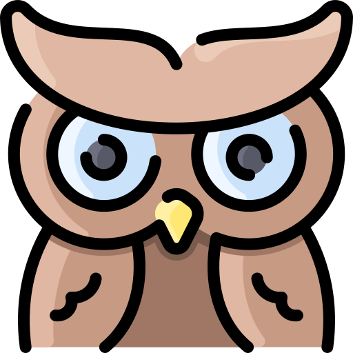 Owl Vitaliy Gorbachev Lineal Color icon