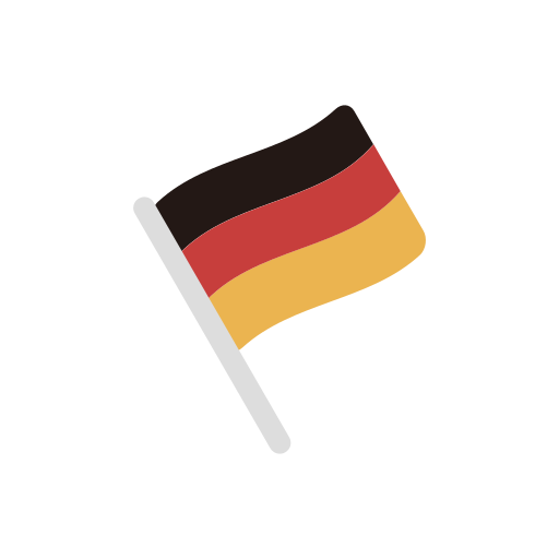 drapeau allemand Generic Flat Icône