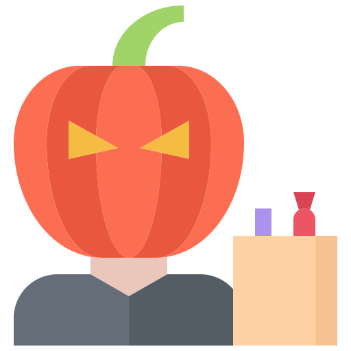 Pumpkin Coloring Flat icon