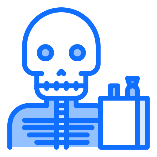 Skeleton Coloring Blue icon