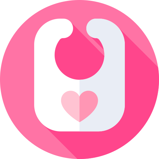 baby-lätzchen Flat Circular Flat icon