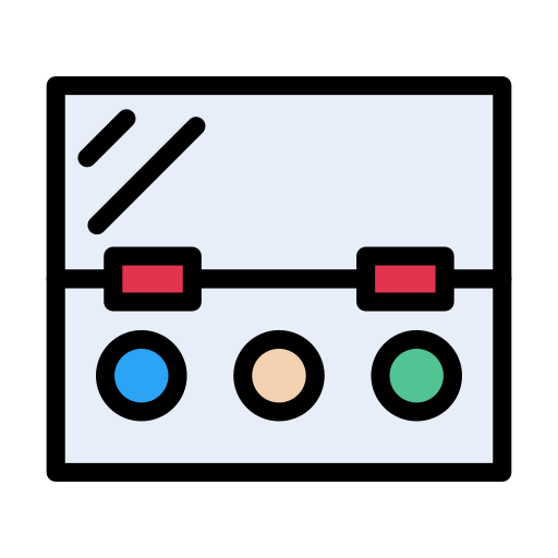 화장대 Vector Stall Lineal Color icon