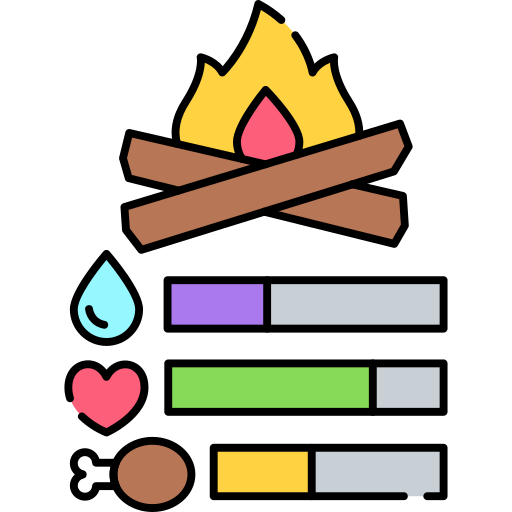 Survival Generic Outline Color icon