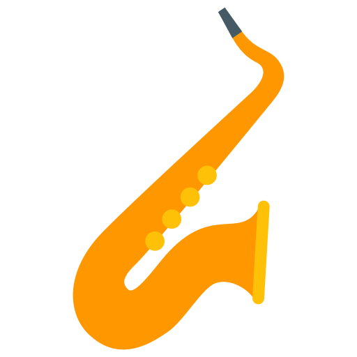 saxofoon Generic Flat icoon