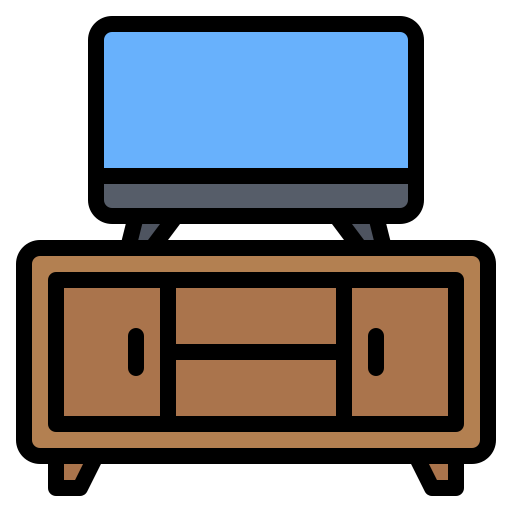 テレビ台 Generic Outline Color icon