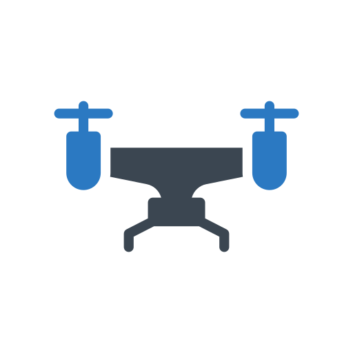 drone caméra Generic Blue Icône