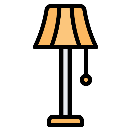 lampada da pavimento Generic Outline Color icona