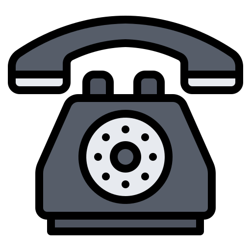 Старый телефон Generic Outline Color иконка