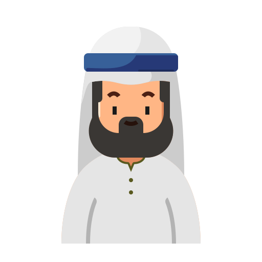 arabische mens Generic Flat icoon