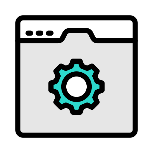 브라우저 Vector Stall Lineal Color icon
