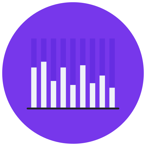 Bar graph Generic Circular icon