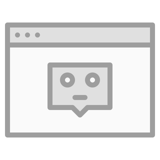 chatbot Generic Grey icono