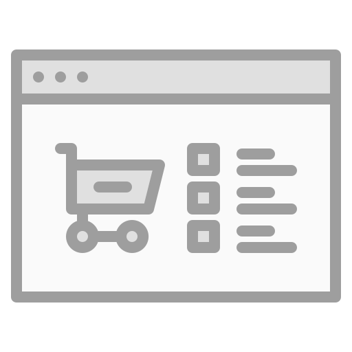 Shopping cart Generic Grey icon