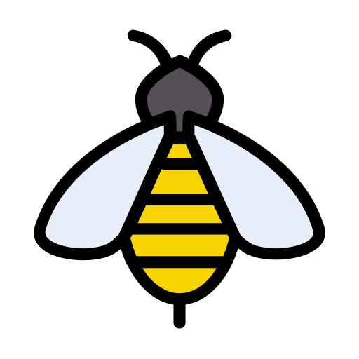 Пчела Vector Stall Lineal Color иконка