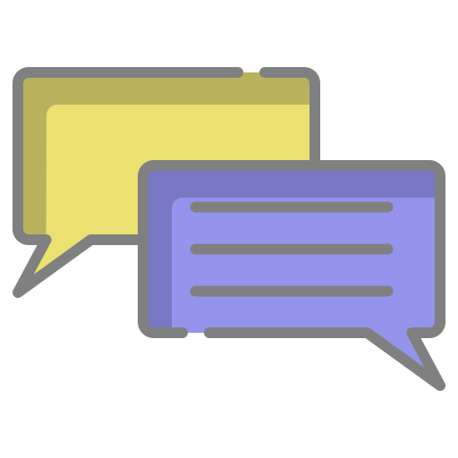 chat-sprechblase Generic Outline Color icon