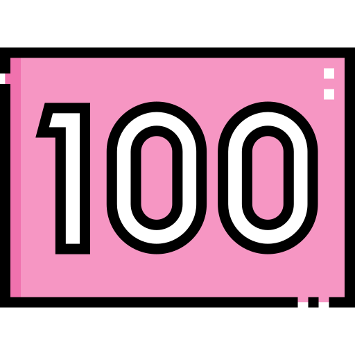 100 Detailed Straight Lineal color icon