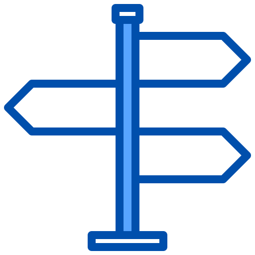 도로 표지판 xnimrodx Blue icon