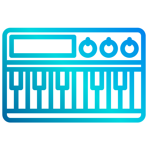 Electric piano xnimrodx Lineal Gradient icon