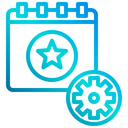 달력 xnimrodx Lineal Gradient icon