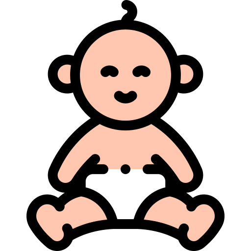 baby Detailed Rounded Lineal color icon