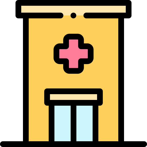 krankenhaus Detailed Rounded Lineal color icon