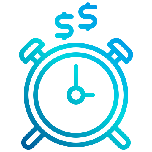 Time is money xnimrodx Lineal Gradient icon