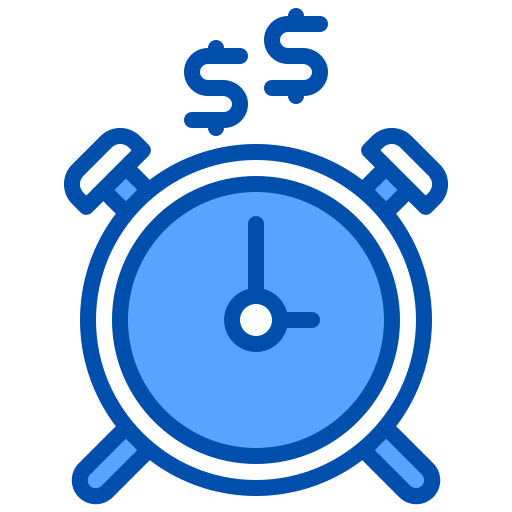 Time is money xnimrodx Blue icon