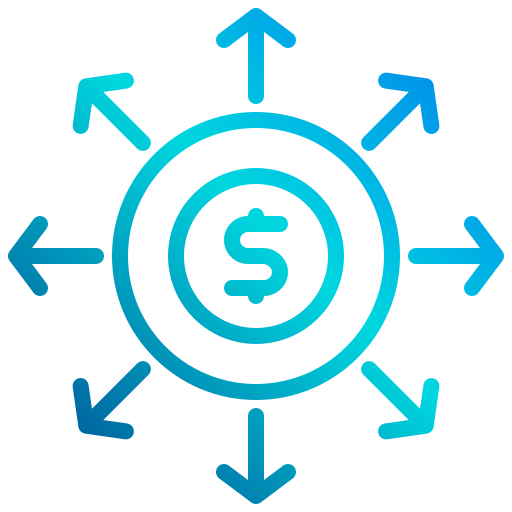 przepływ gotówki xnimrodx Lineal Gradient ikona