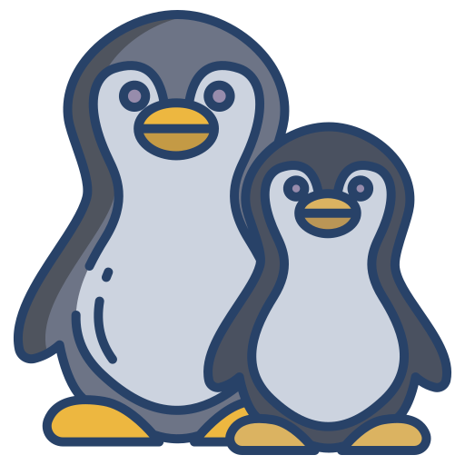 pinguïn Icongeek26 Linear Colour icoon
