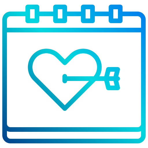 달력 xnimrodx Lineal Gradient icon