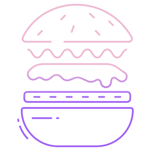 burgery Icongeek26 Outline Gradient ikona
