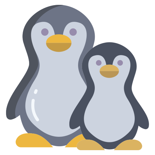 pinguino Icongeek26 Flat icona